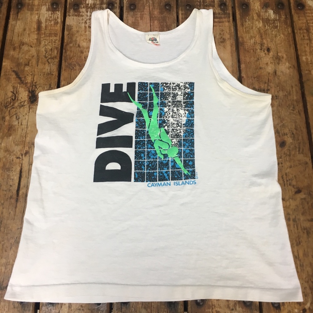 Vintage Cayman Islands “DIVE” Tanktop/ L